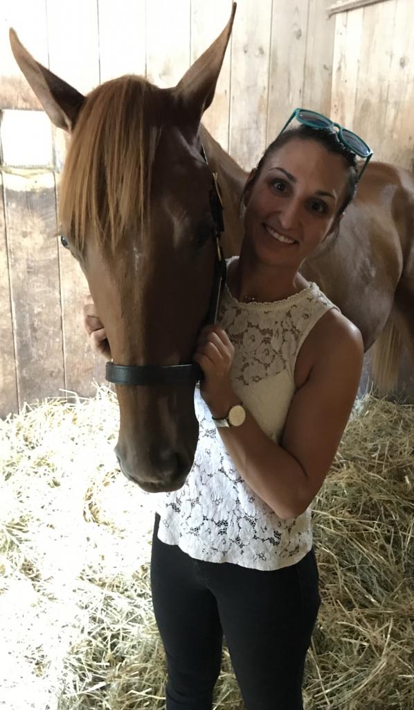 Inked at the Keeneland September yearling sale in 2017. (Courtesy of Kirsten Fada)