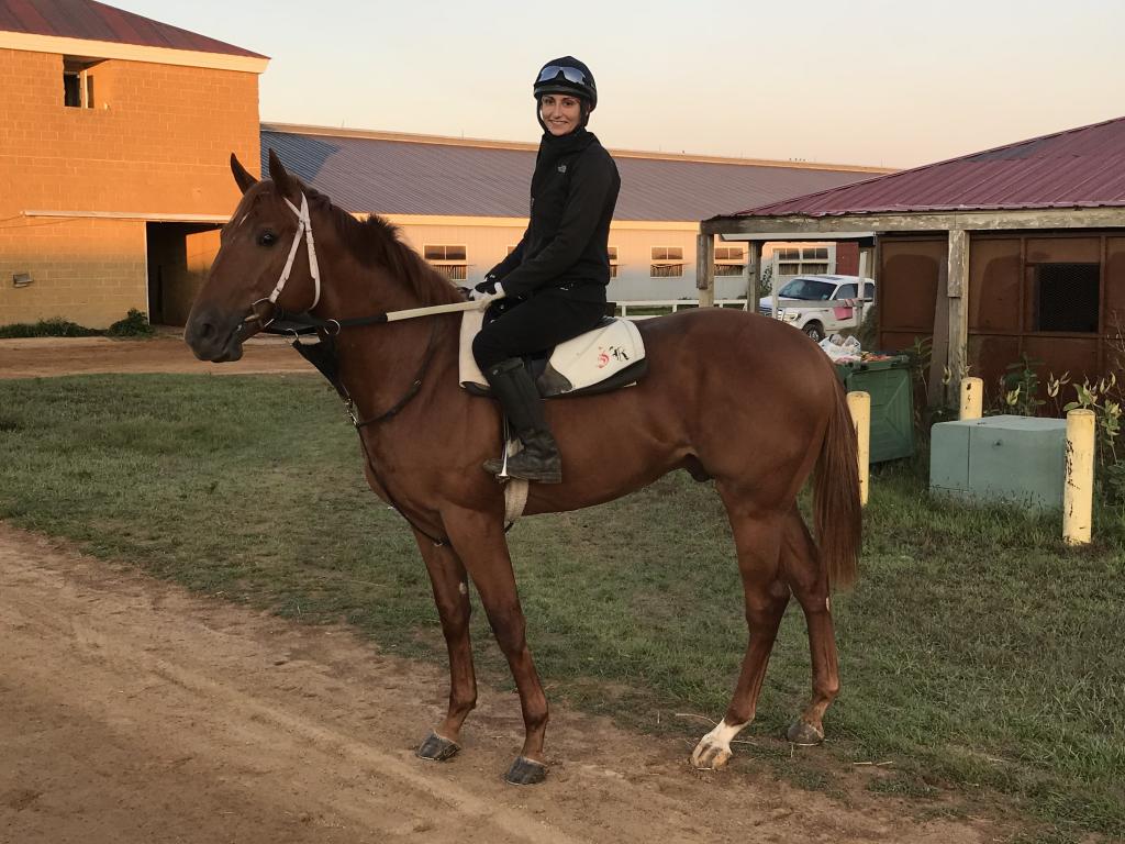 Fada aboard Inked as a 2-year-old at Canterbury Park in Shakopee, Minn.  (Courtesy of Kirsten Fada)