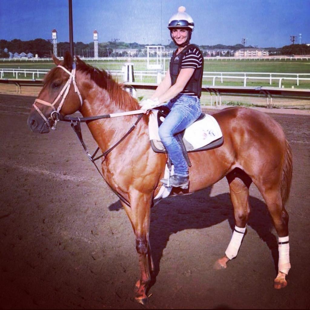 Fada aboard Inked as a 2-year-old at Canterbury Park in Shakopee, Minn.  (Courtesy of Kirsten Fada)