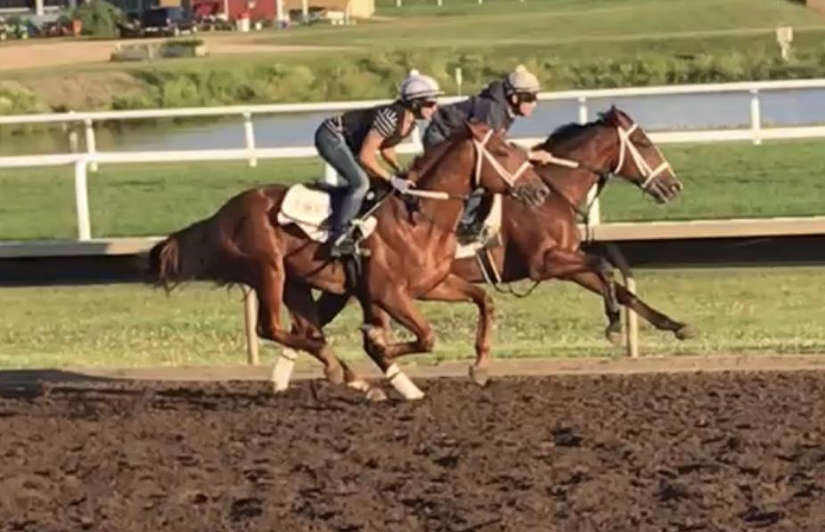 Fada aboard Inked as a 2-year-old at Canterbury Park in Shakopee, Minn.  (Courtesy of Kirsten Fada)