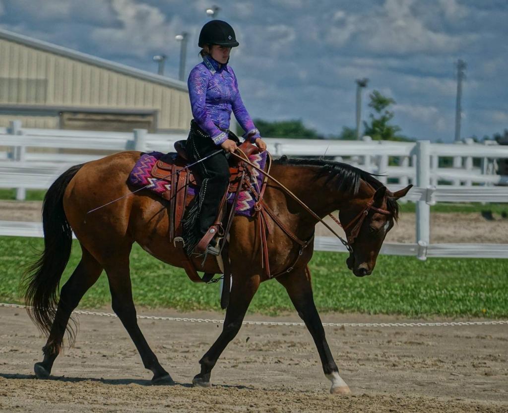 Sydney Standing and Rosie. (Photo provided by The Jockey Club)