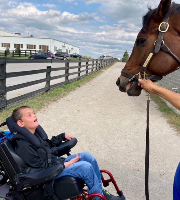 Cody checks in on ‘Cody’ at the farm. (Courtesy of Kelly Dorman)