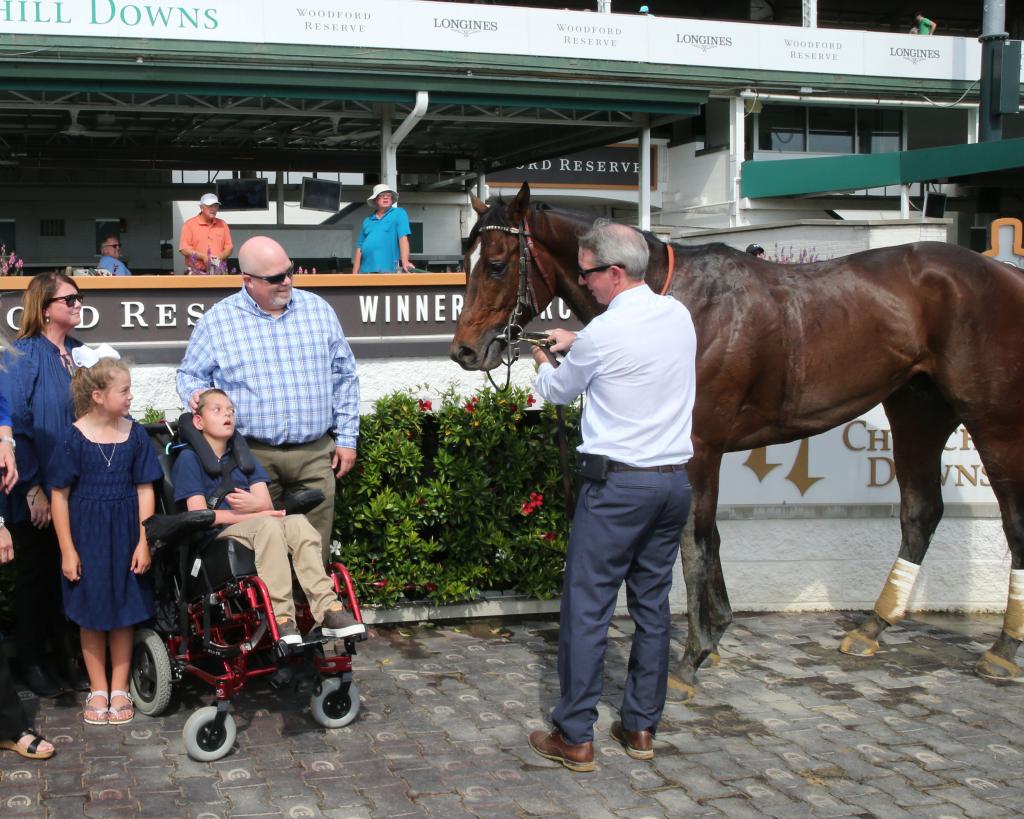 A happy winner’s circle at Churchill. (Coady Photography)