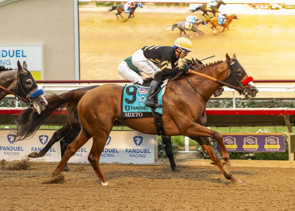 FanDuel Racing Pacific Classic Stakes winner Mixto (BENOIT photo)
