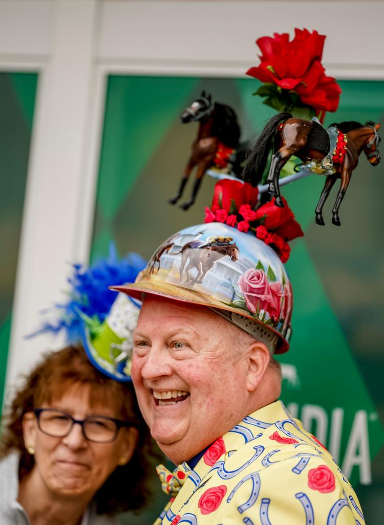 A collection of the wonderful and wild hats from the Kentucky Derby May 7 at Churchill Downs. (Eclipse Sportswire)