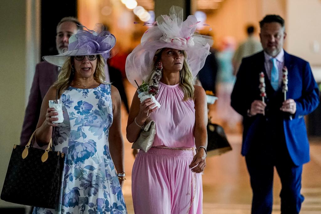 A collection of the wonderful and wild hats from the Kentucky Derby May 7 at Churchill Downs. (Eclipse Sportswire)
