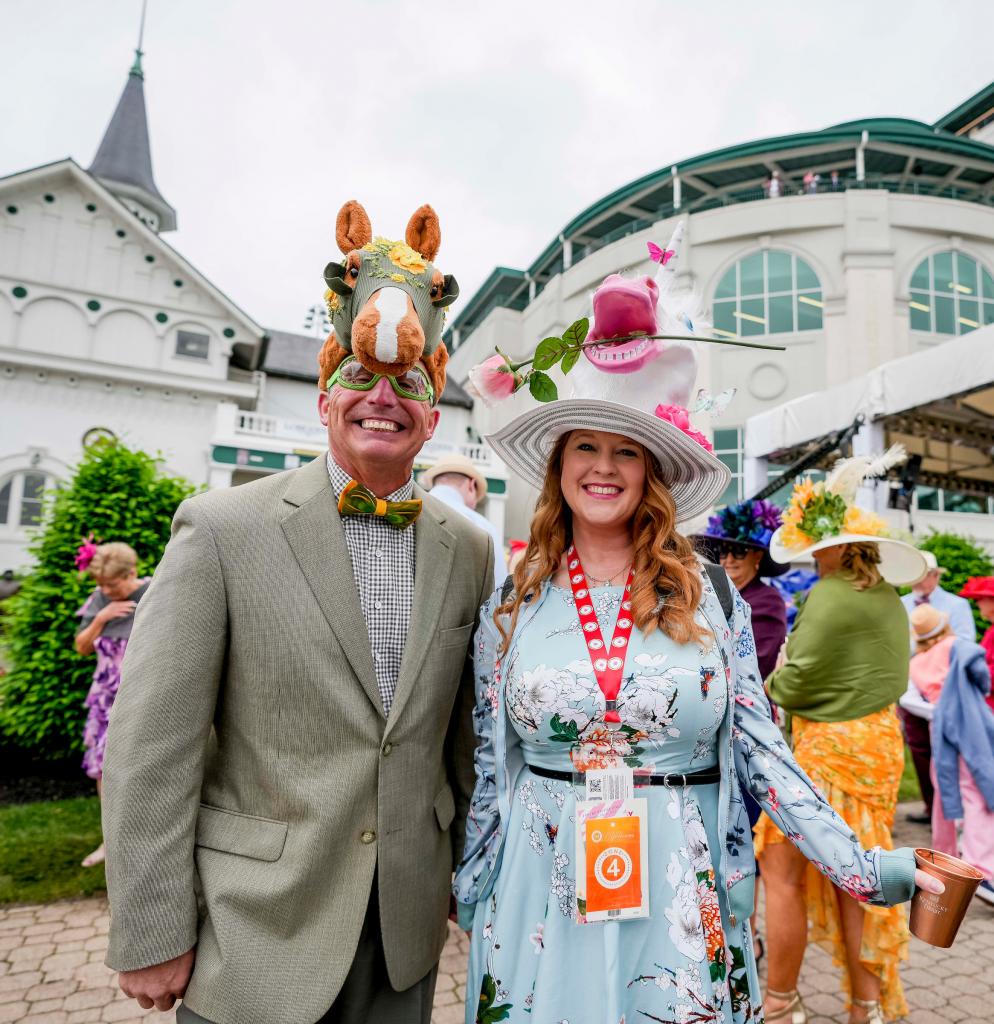 A collection of the wonderful and wild hats from the Kentucky Derby May 7 at Churchill Downs. (Eclipse Sportswire)