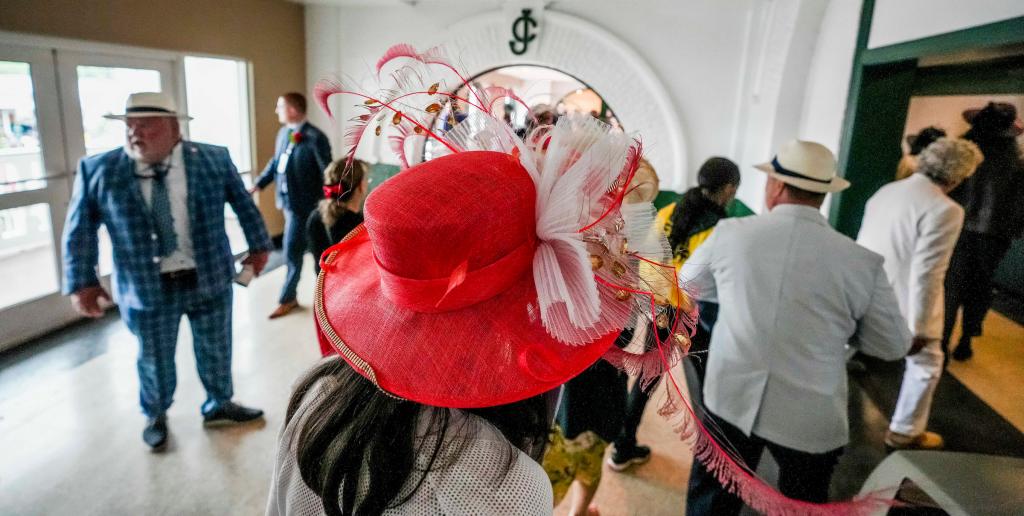 A collection of the wonderful and wild hats from the Kentucky Derby May 7 at Churchill Downs. (Eclipse Sportswire)