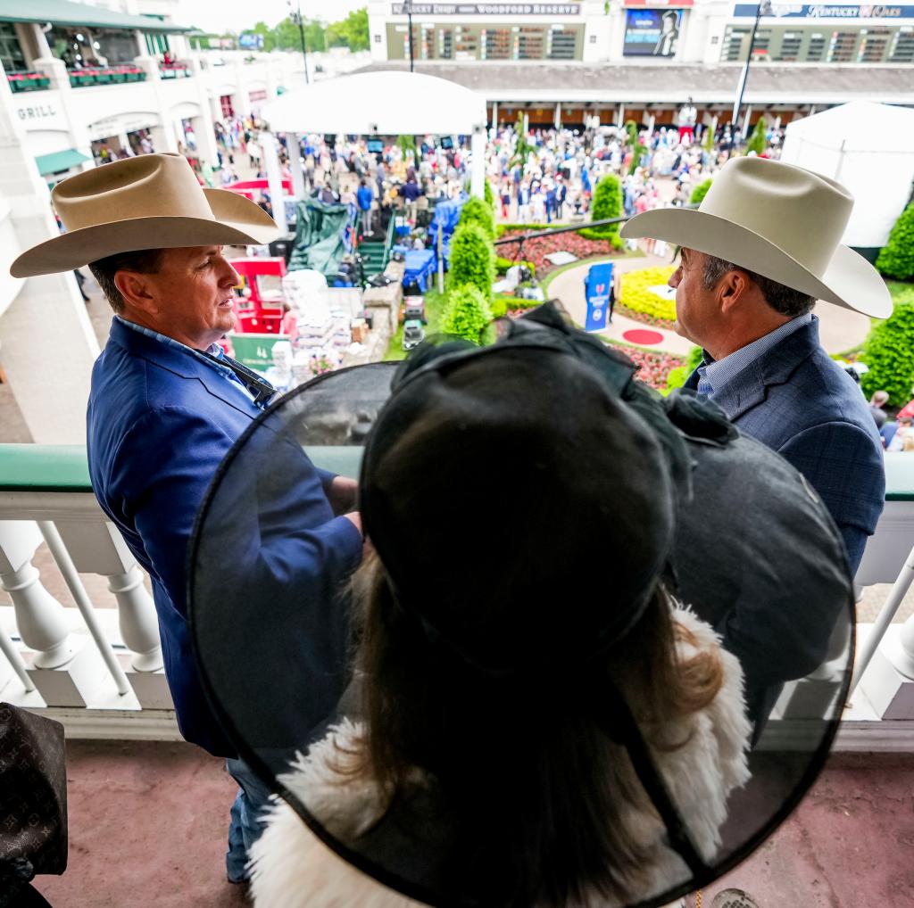 A collection of the wonderful and wild hats from the Kentucky Derby May 7 at Churchill Downs. (Eclipse Sportswire)