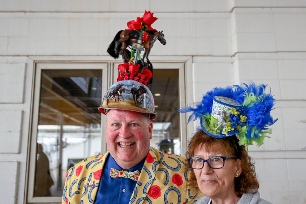 A collection of the wonderful and wild hats from the Kentucky Derby May 7 at Churchill Downs. (Eclipse Sportswire)