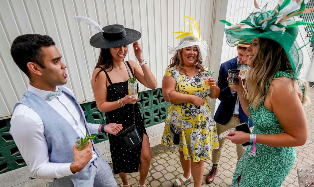 A collection of the wonderful and wild hats from the Kentucky Derby May 7 at Churchill Downs. (Eclipse Sportswire)