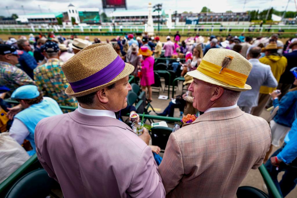 A collection of the wonderful and wild hats from the Kentucky Derby May 7 at Churchill Downs. (Eclipse Sportswire)