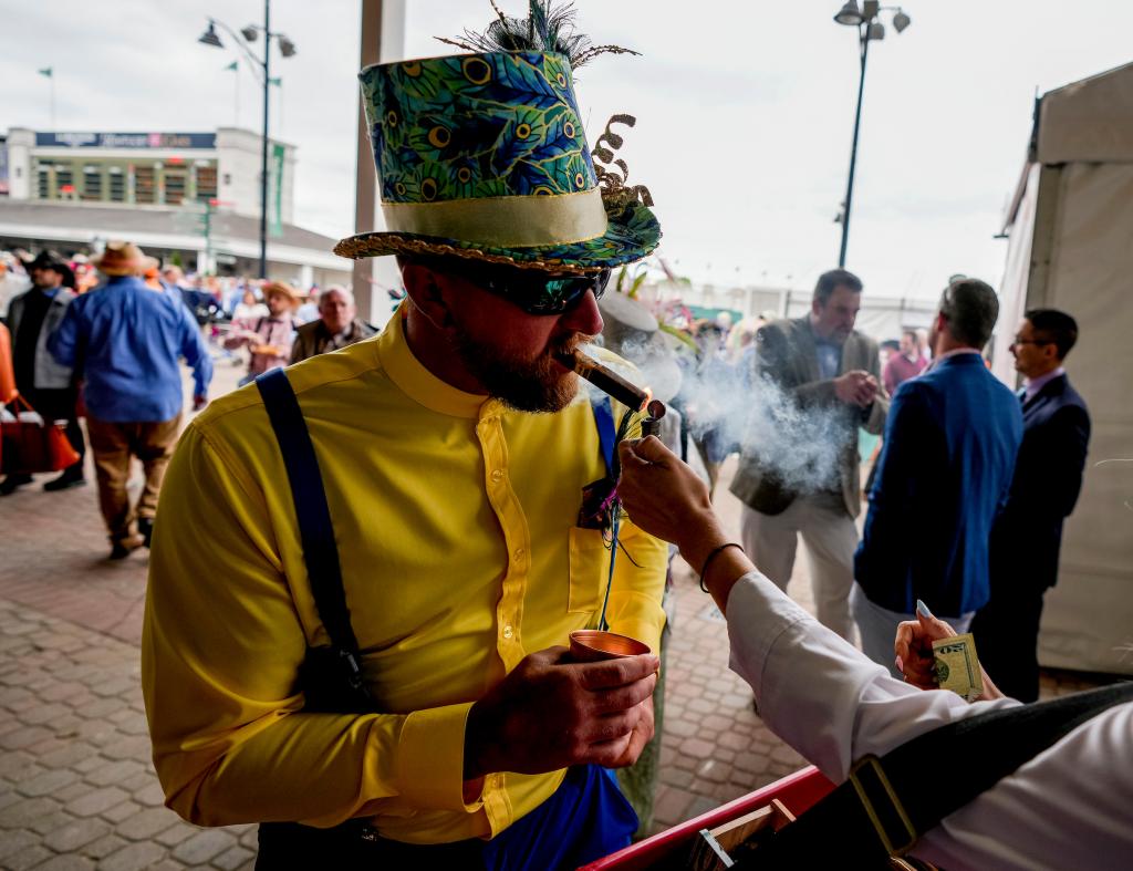 A collection of the wonderful and wild hats from the Kentucky Derby May 7 at Churchill Downs. (Eclipse Sportswire)