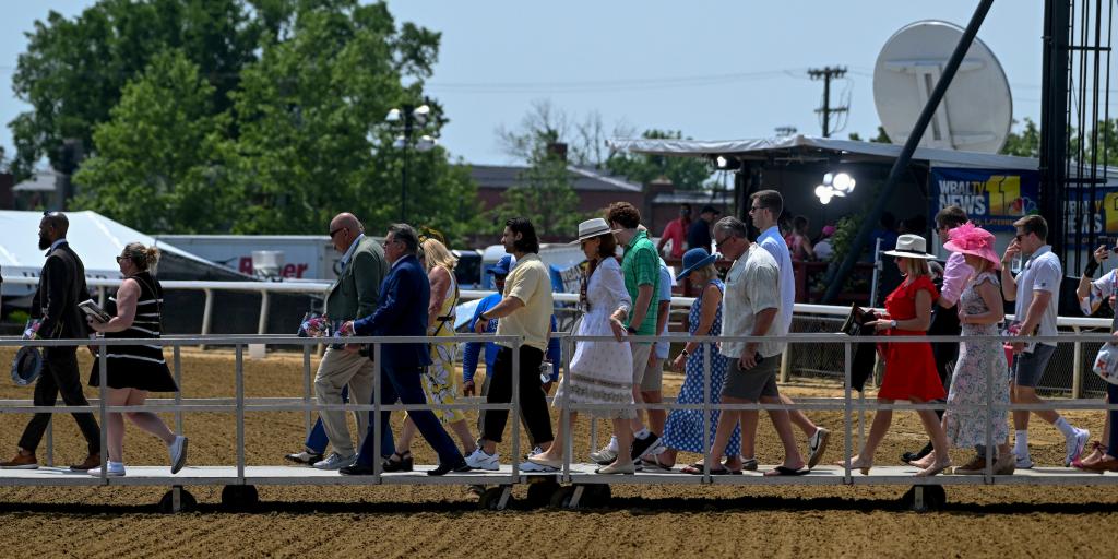 Scenes from the 2022 Preakness Stakes at Pimlico Race Course in Baltimore. (Eclipse Sportswire)