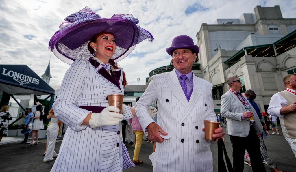 Scenes from a festive Kentucky Derby day May 6, 2023, at Churchill Downs. (Eclipse Sportswire)