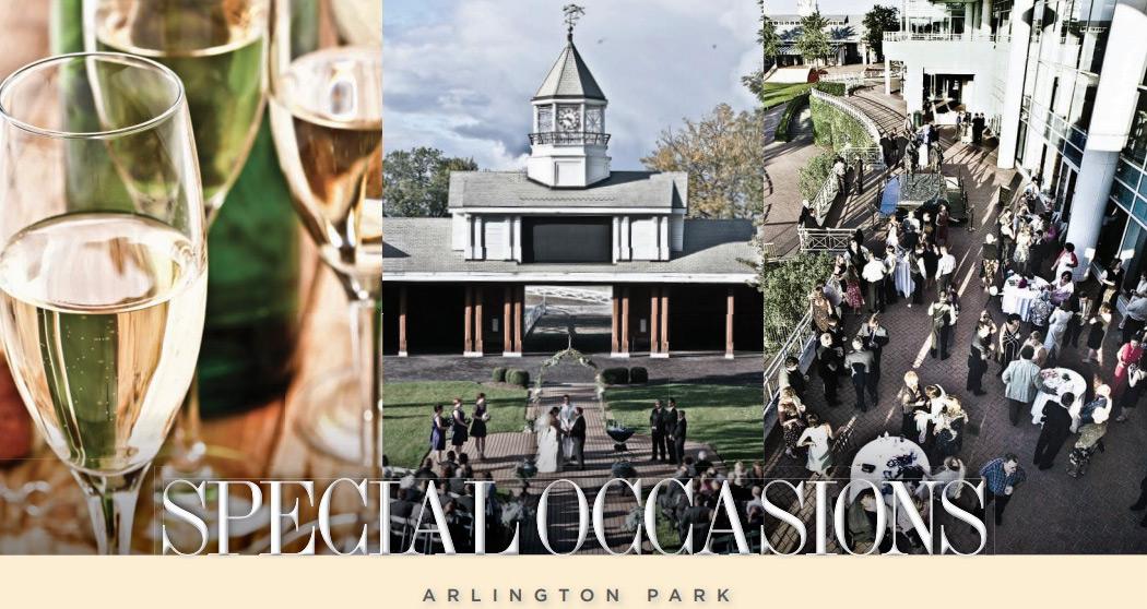 Arlington Park racetrack wedding