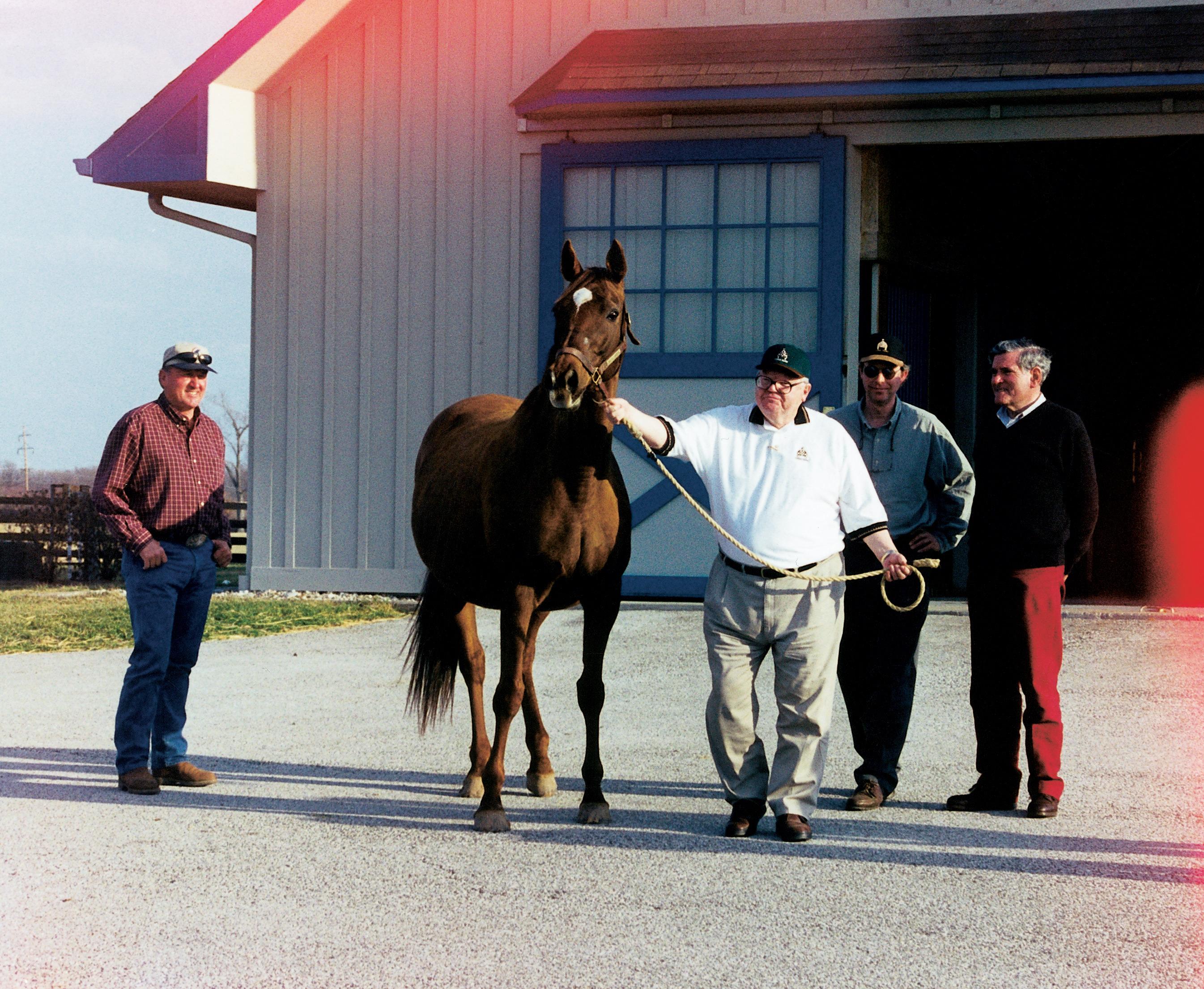 Hunt with Dahlia in 2001.