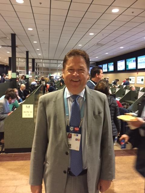 Gluckson in the 2017 Kentucky Derby media room.