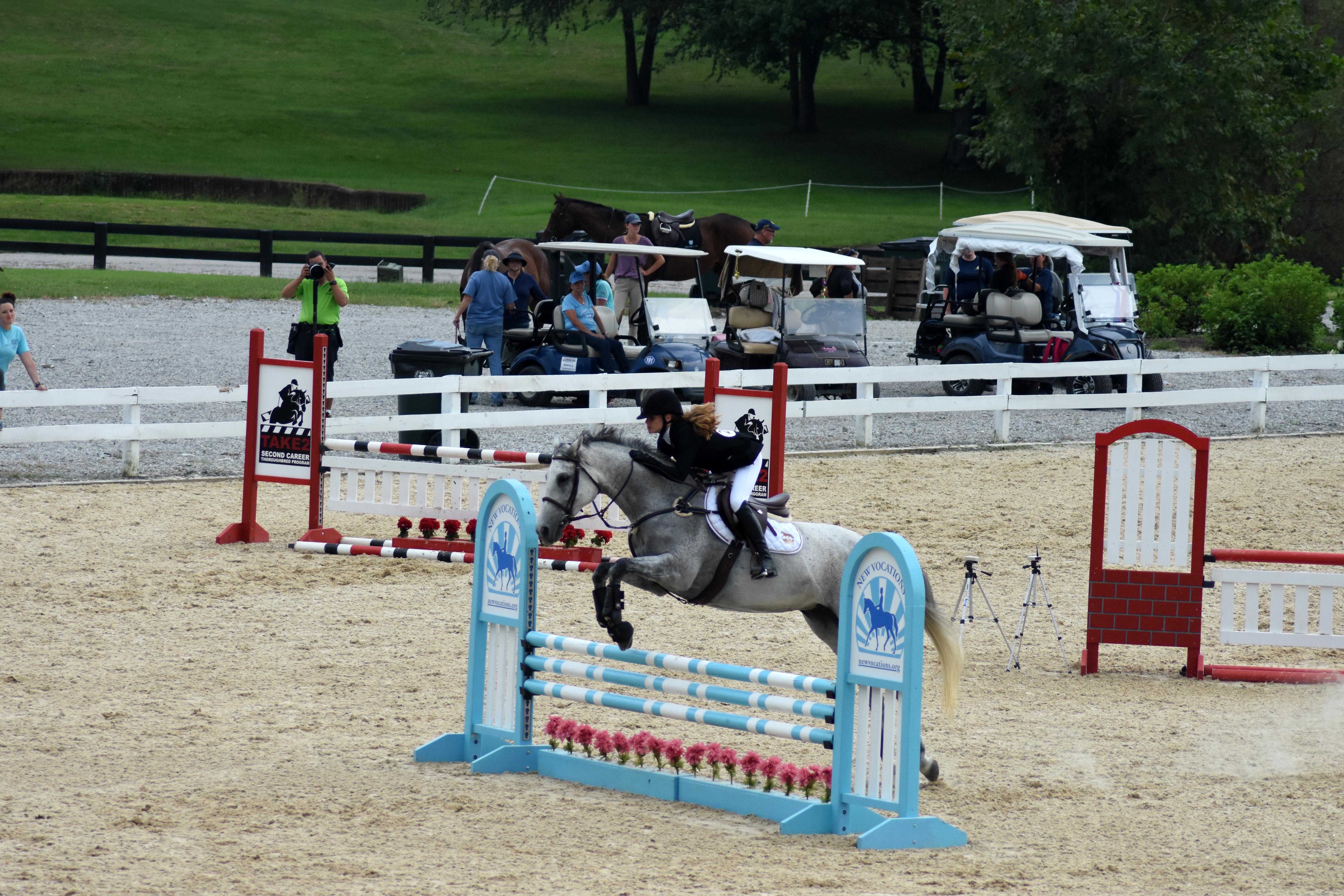 Some OTTBs prefer jumping.
