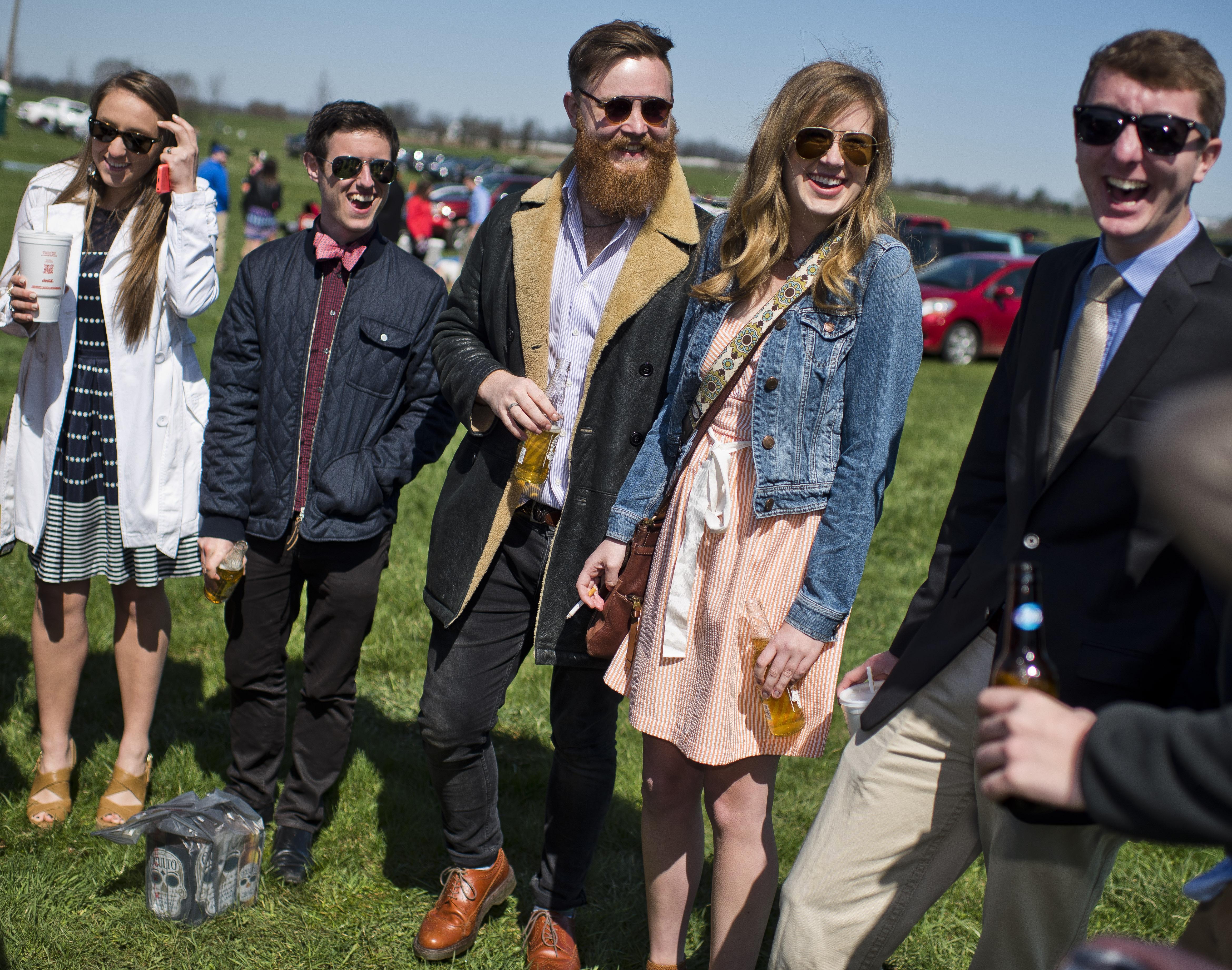 Fans tailgate on The Hill at Keeneland.