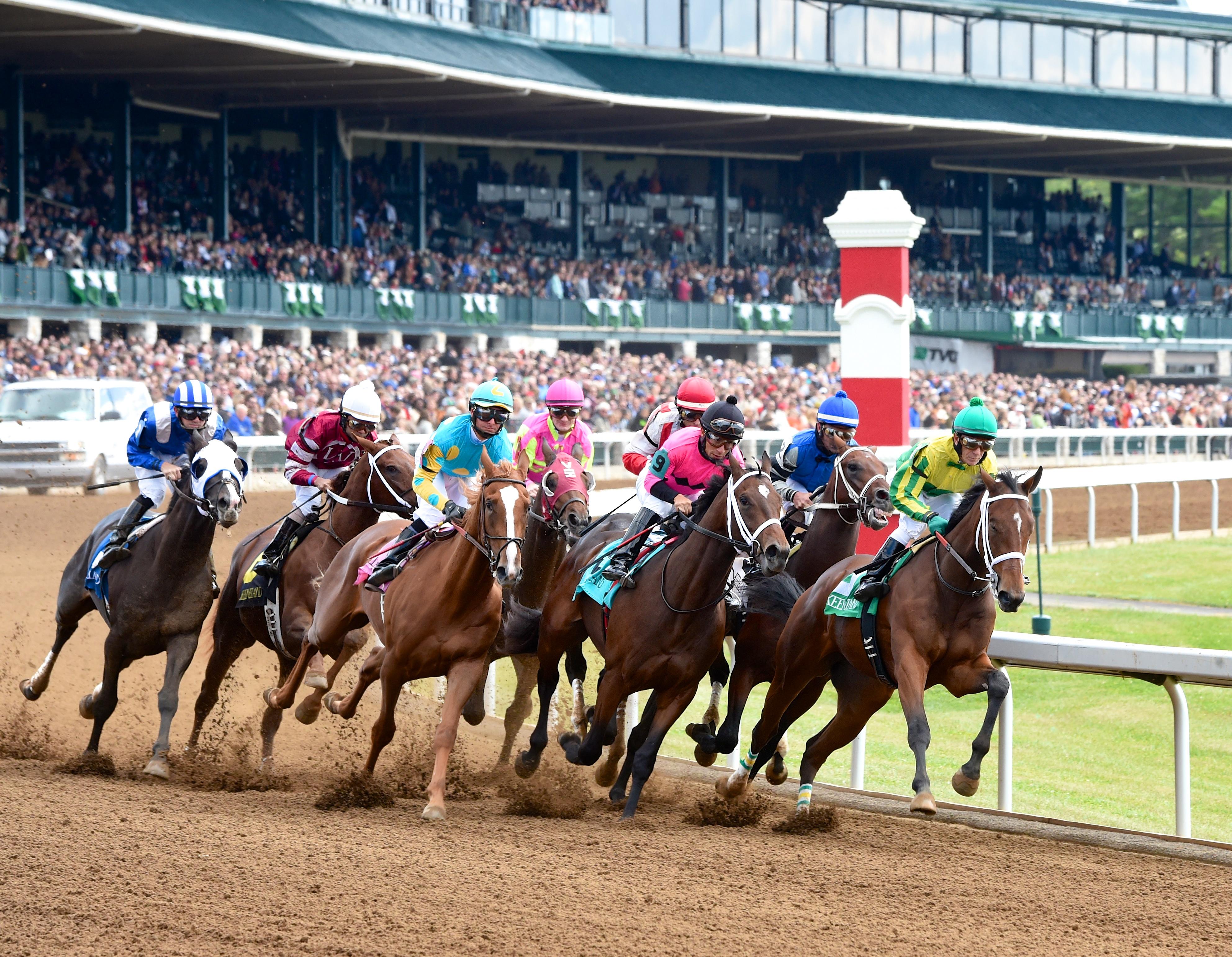 Racing at Keeneland.