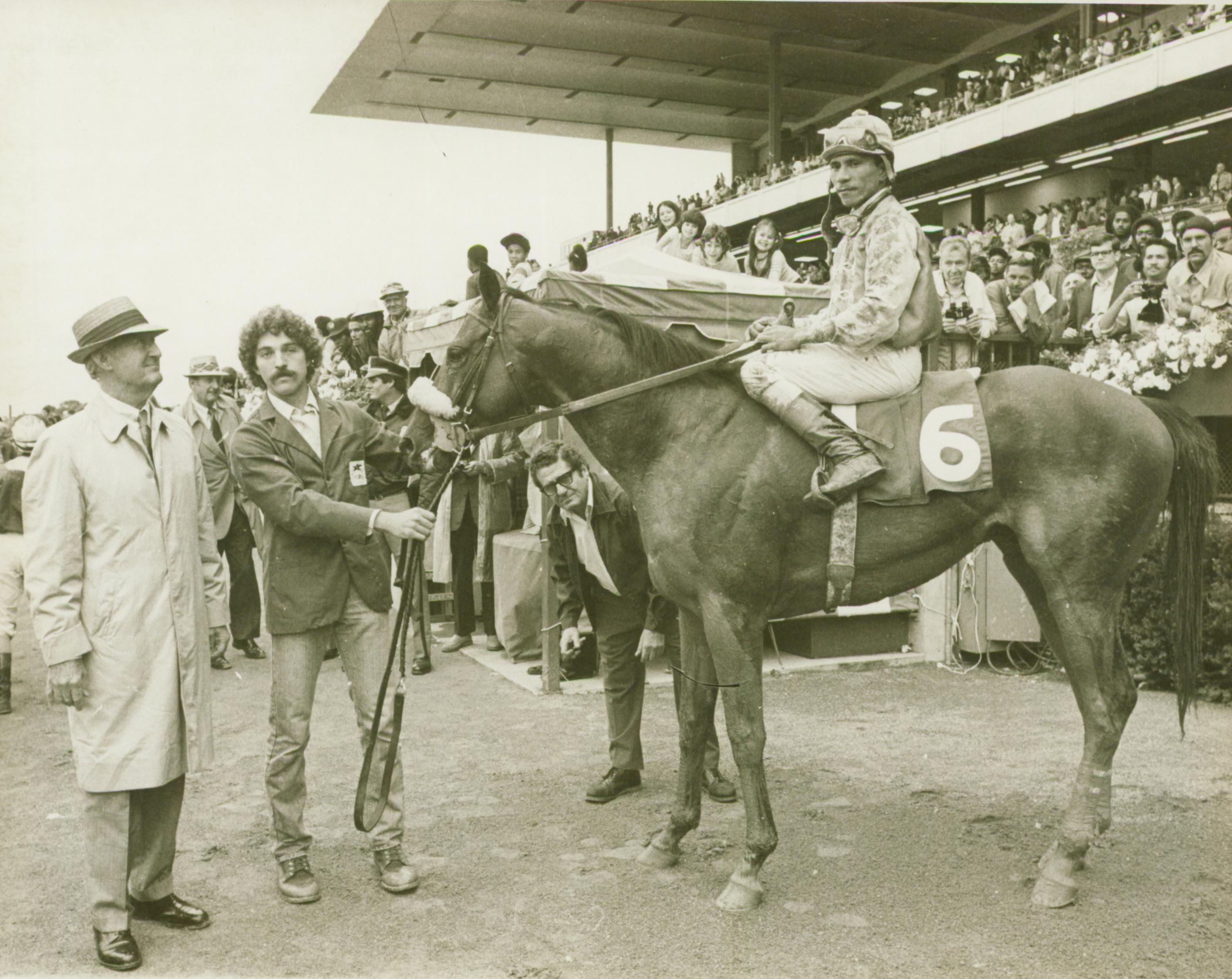 Paul Mellon admires Upper Nile.