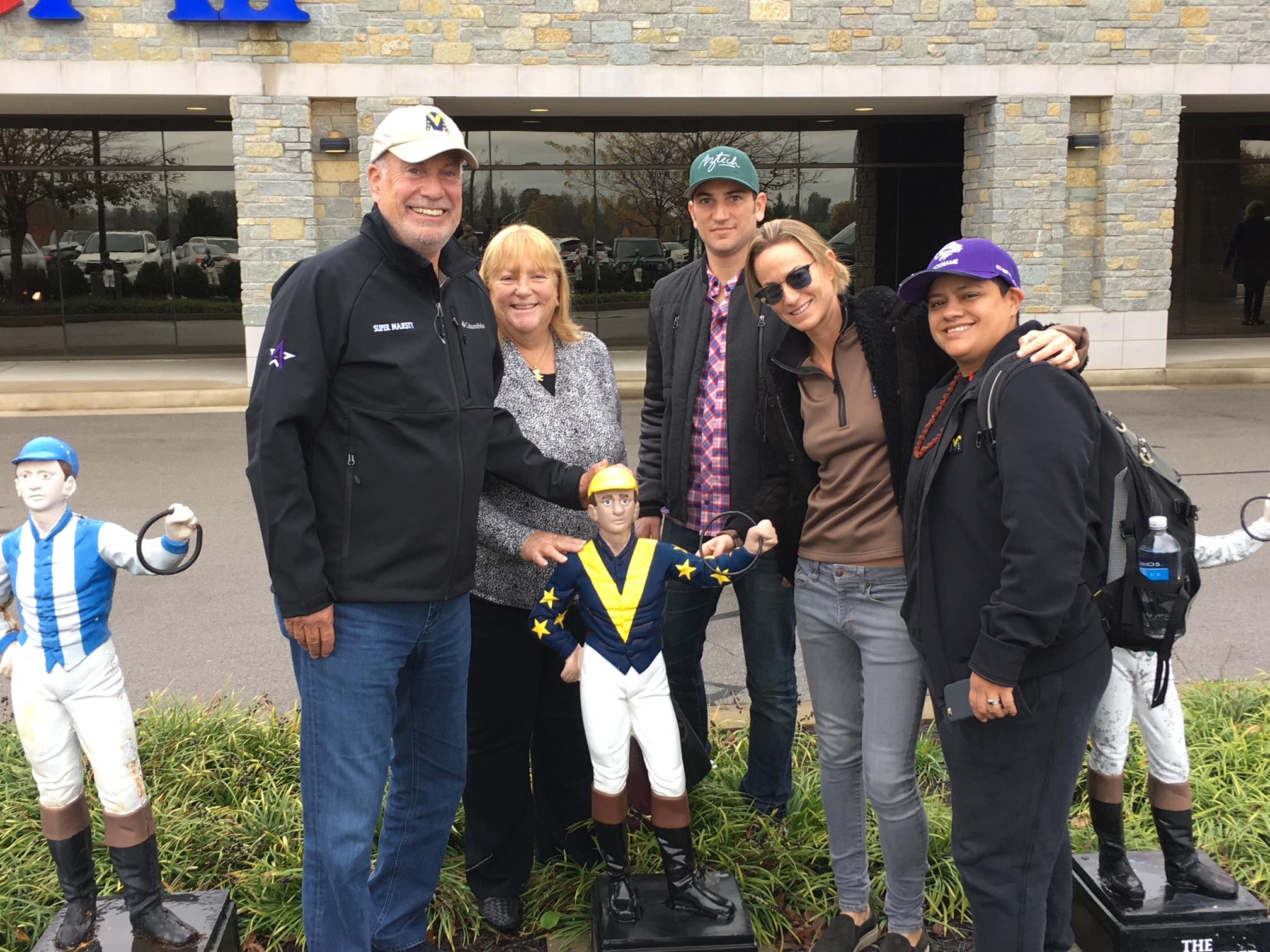 Jaime and her family after the 2015 Breeders' Cup.