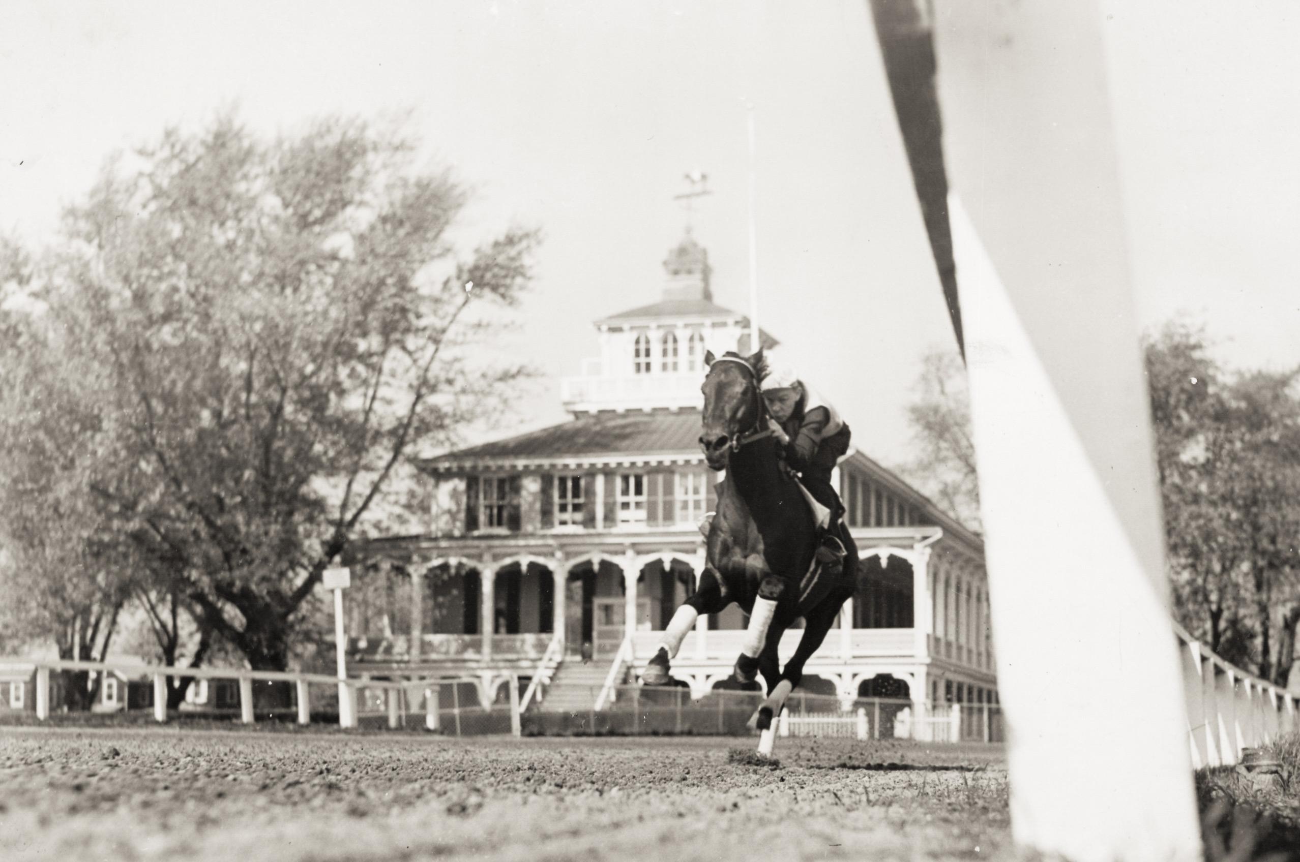 War Admiral training at Pimlico.