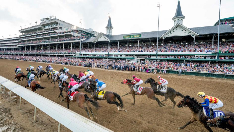 Kentucky Derby artwork painting Churchill Downs Tyler Robertson signing Casey Ramage official horse racing Triple Crown Louisville