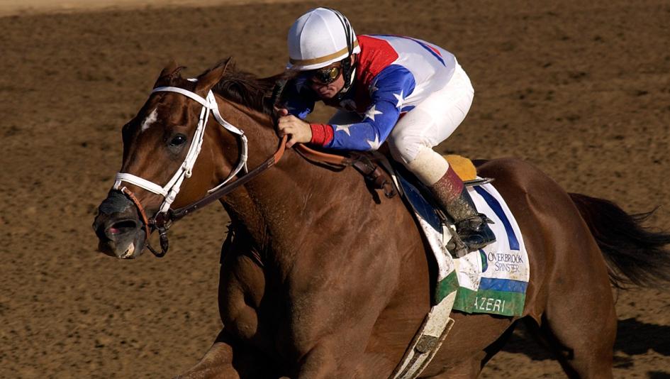 Azeri wins the 2004 Spinster Stakes at Keeneland.