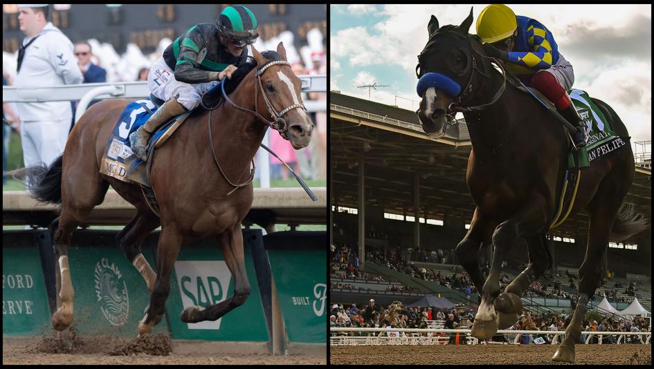 Preakness Stakes Pimlico Triple Crown Kentucky Derby Mystik Dan McPeek Brian Hernandez Muth Bob Baffert Imagination Dettori Catching Freedom Prat Seize the Grey Lukas Just Steel Mugatu Uncle Heavy Tuscan Gold Chad Brown horse racing jockey trainer owner 