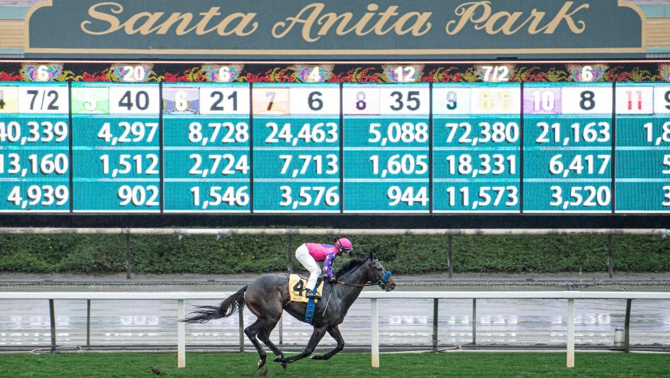 Radio television TV horse racing broadcast FanDuel TV RTN Byk HRRN Santa Anita Gun Runner Fair Grounds Turfway Laurel Gulfstream 