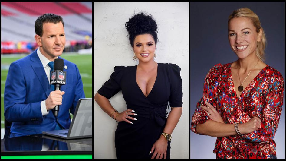 NFL Network Insider Ian Rapoport, Fox Sports talk show host Joy Taylor, FOX Sports reporter Lindsay Czarniak