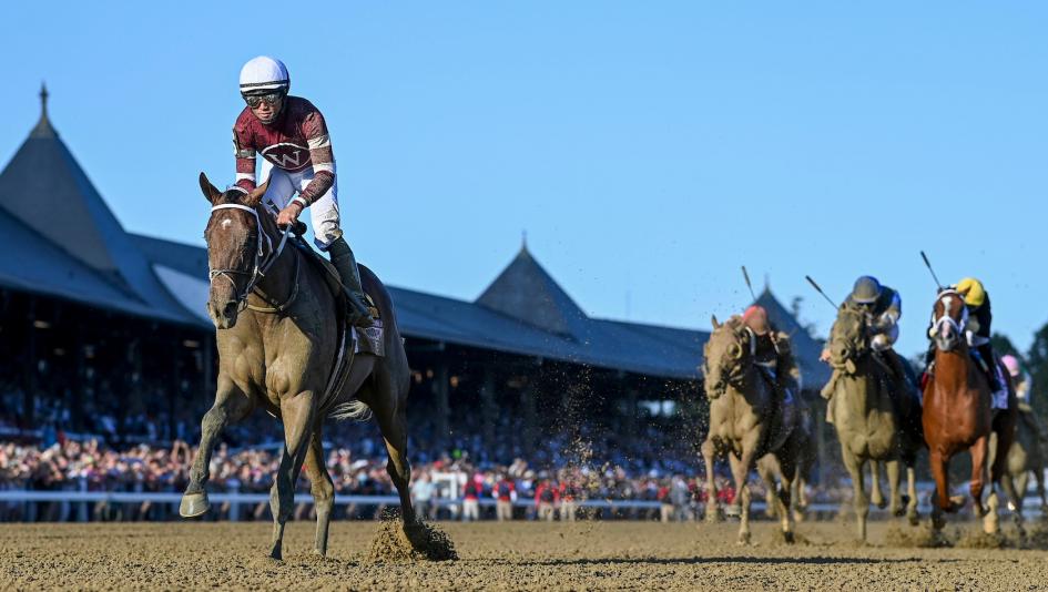 Belmont Stakes Saratoga Race Course mile and a quarter distance racetrack tradition relocation Travers Stakes handicapping betting trends tips horseplayer post position frontrunner closer stalker Test of the Champion