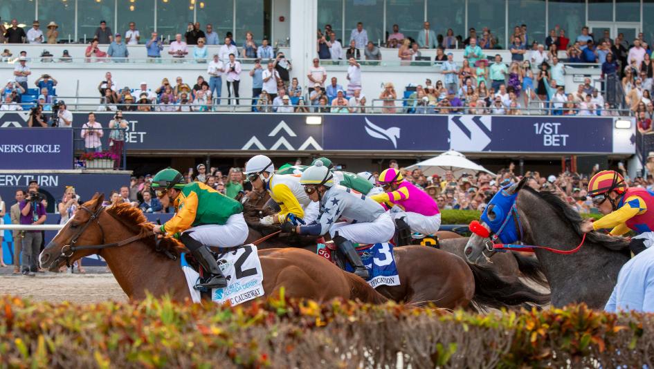 Florida Derby, Arkansas Derby, Oaklawn Park, Gulfstream Park, Kentucky Derby, CNBC, FS2, America’s Day at the Races, FanDuel TV