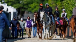 Preakness Stakes Pimlico 2023 Triple Crown 2023 Kentucky Derby Presented by Woodford Reserve winner Mage Red Route One Perform