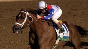 Azeri wins the 2004 Spinster Stakes at Keeneland.