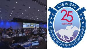 National Horseplayers Championship NHC Las Vegas NTRA Horseshoe horseplayers handicapping Tom Rooney logo anniversary 