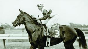 Ruffian and jockey Jacinto Vasquez after winning the 1974 Sorority Stakes at Monmouth Park.