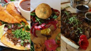 Santa Anita Park Breeders’ Cup World Championships Clocker’s Corner food tacos steaks crab cakes coffee FrontRunner restaurant dining horse racing carved sandwich