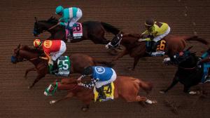 TV radio television horse racing coverage Santa Anita Sunshine Millions Gulfstream Park Oaklawn Fair Grounds Turfway Aqueduct Golden Gate Laurel FanDuel TV NYRA America’s Day at the Races Byk HRRN RTN Fox Sports
