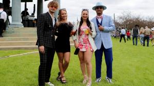Arkansas Derby Oaklawn Park fans fashion infield attendance drinking festive horse racing racetrack Hot Springs fashion hats
