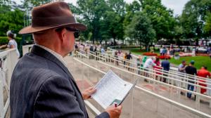 Horse racing TV radio livestream schedule Belmont Park Peter Pan television Churchill Downs Santa Anita Park Gulfstream Park La Trifecta Mage Restrepo Castellano Kentucky Derby Pimlico Espanol 