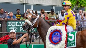 Belmont Park leading jockey leading trainer Jose Ortiz Linda Rice Far Bridge Belmont Derby Todd Pletcher Charge It John Velazquez Suburban Maple Leaf Mel Melanie Giddings Victory Ride Bill Parcell